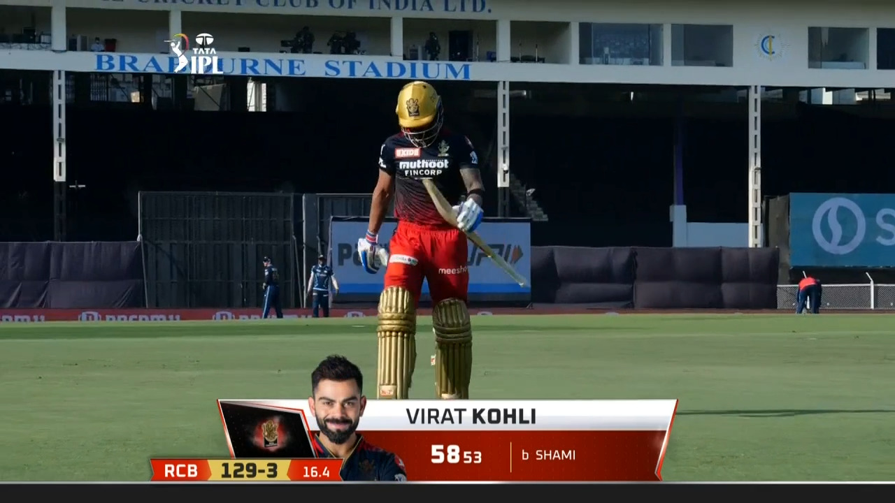 M43: GT vs RCB – Virat Kohli Wicket