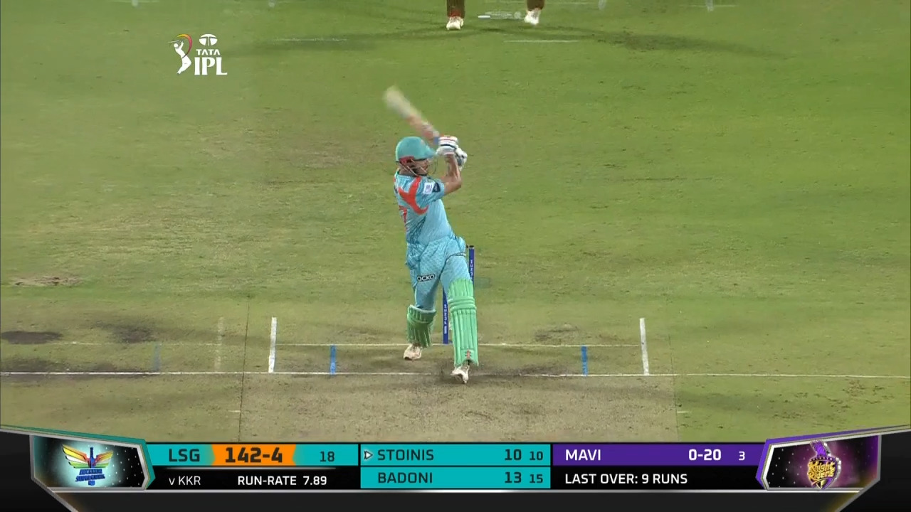 M53: LSG vs KKR – Marcus Stoinis Six background