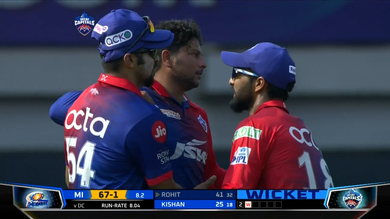 M02: DC vs MI – Fall of Wickets