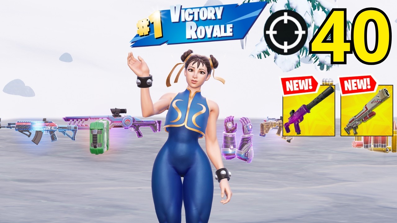 40 Elimination CHUN LI Gameplay Wins Zero Build (NEW FORTNITE CHAPTER 7 SEASON 2)
