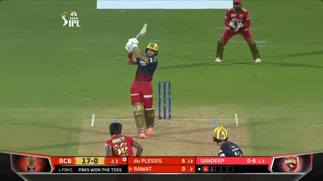 M03: PBKS vs RCB – Anuj Rawat Six