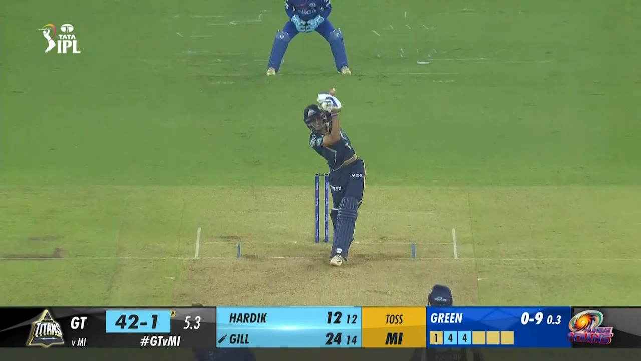 M35: GT vs MI – Shubman Gill Six