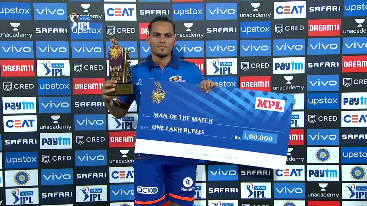 M05: KKR vs MI – Man of the Match – Rahul Chahar
