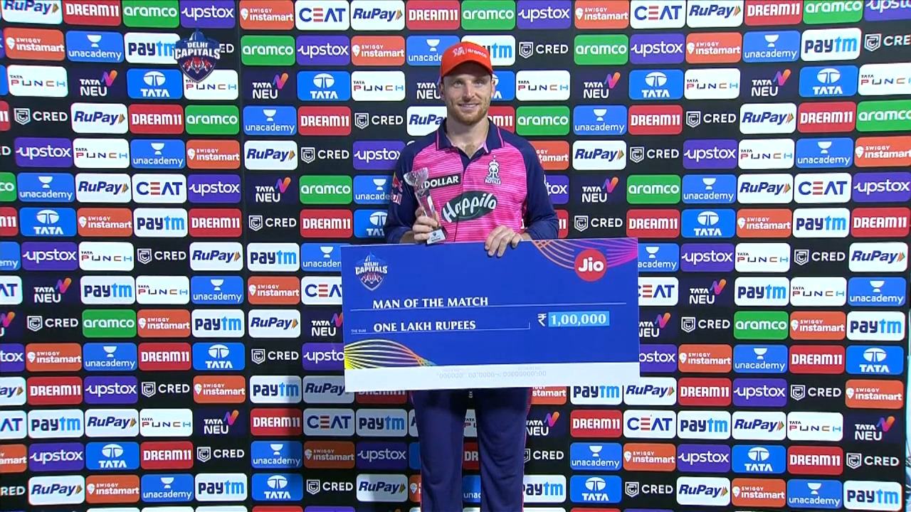 M34: DC vs RR – Man of the Match – Jos Buttler