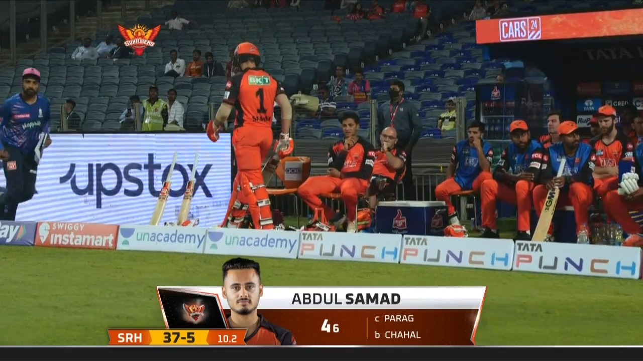 M05: SRH vs RR – Abdul Samad Wicket