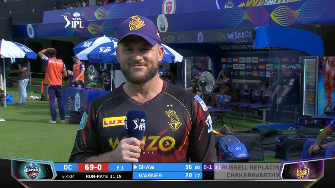 M19: KKR vs DC – Brendon McCullum Interview