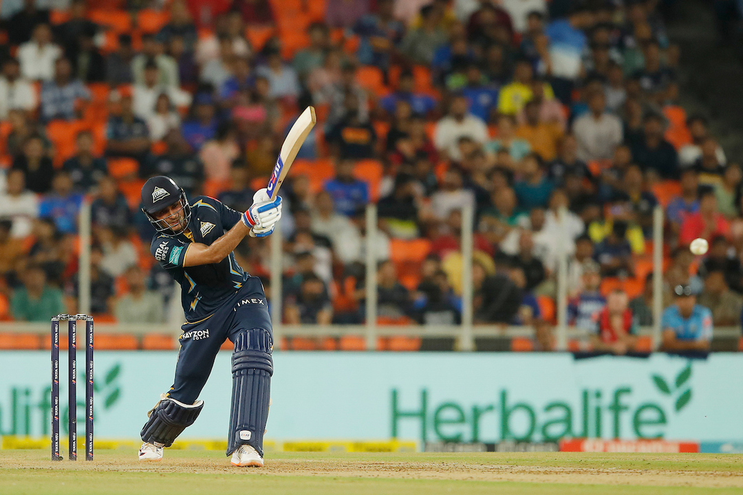Shubman SMASH: Gill's powerful tennis-forehand six background