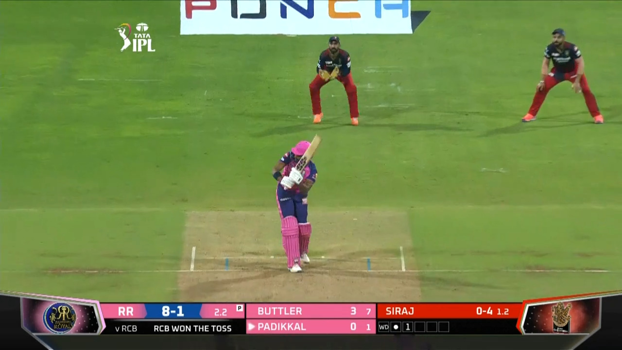 M13: RR vs RCB – Devdutt Padikkal Six