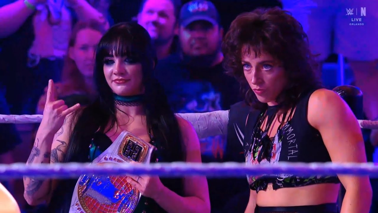 (1/2) Zaria & Nikkita Lyons vs Tatum Paxley & Lizzy Rain: NXT May 12 2026 background