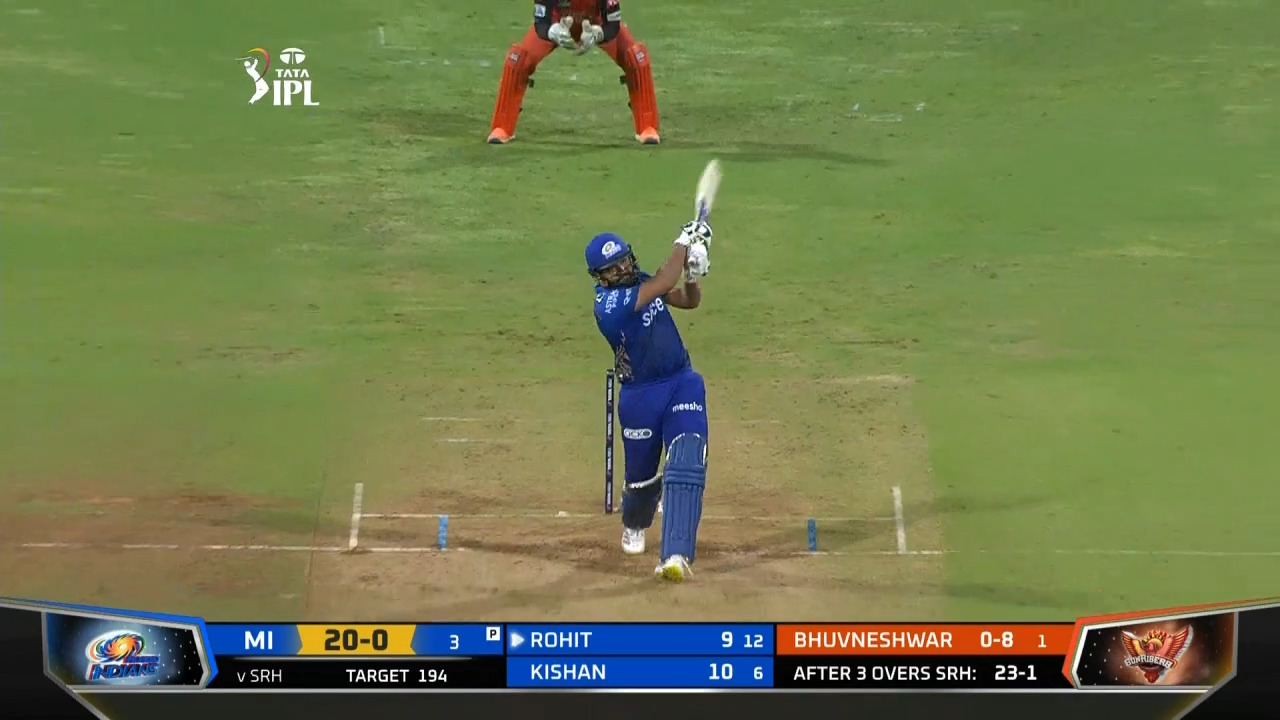 M65: MI vs SRH – Rohit Sharma Six
