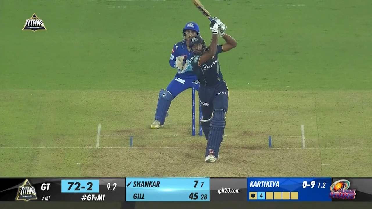 M35: GT vs MI – Vijay Shankar Six