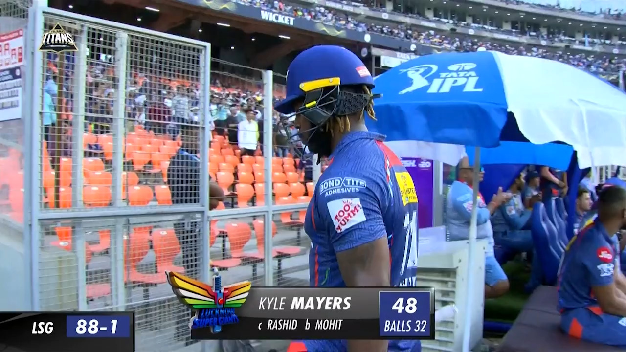 M51: GT vs LSG – Kyle Mayers Wicket