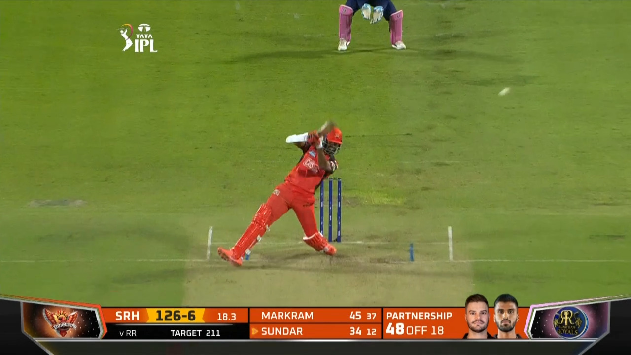 M05: SRH vs RR – Washington Sundar Six