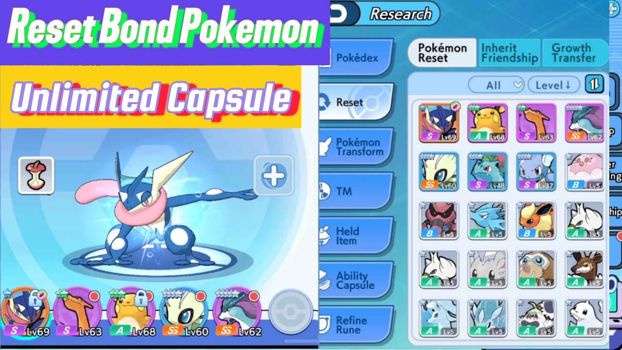 How To Reset Pokemon Level || Unlimited Epic Capsule || Lighting Pet G8