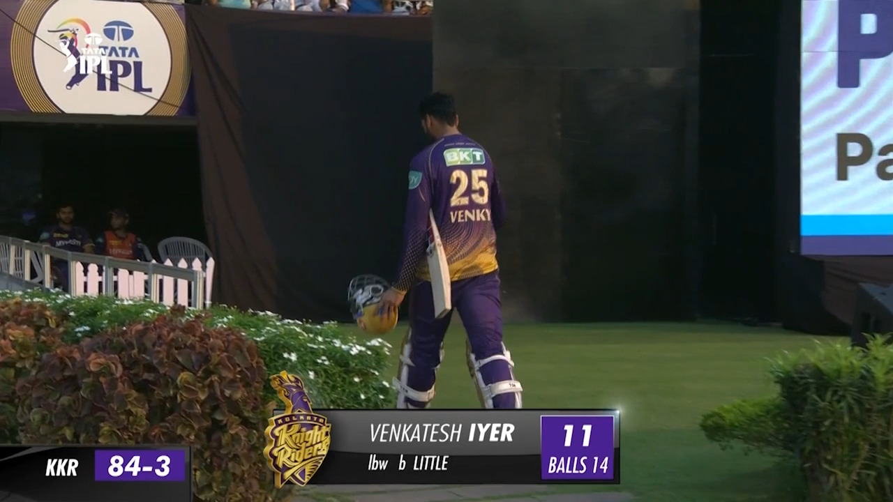 M39: KKR vs GT – Venkatesh Iyer Wicket background