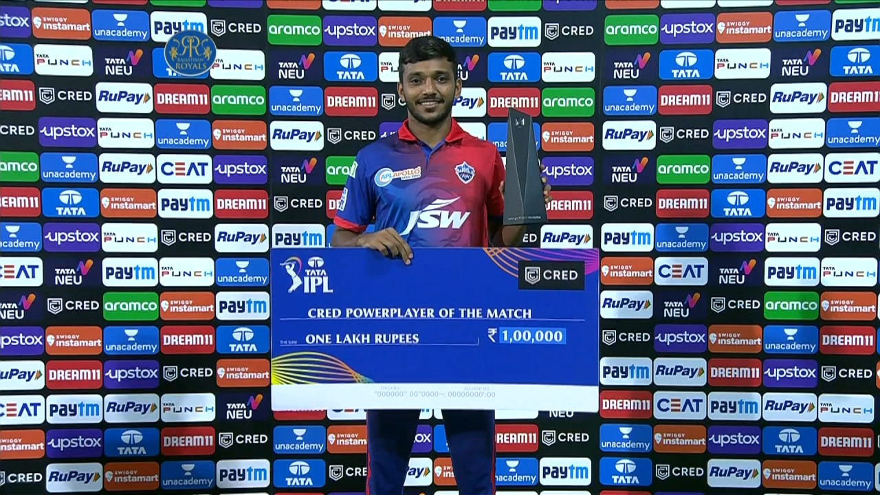M58: RR vs DC – CRED Power Player of the Match – Chetan Sakariya