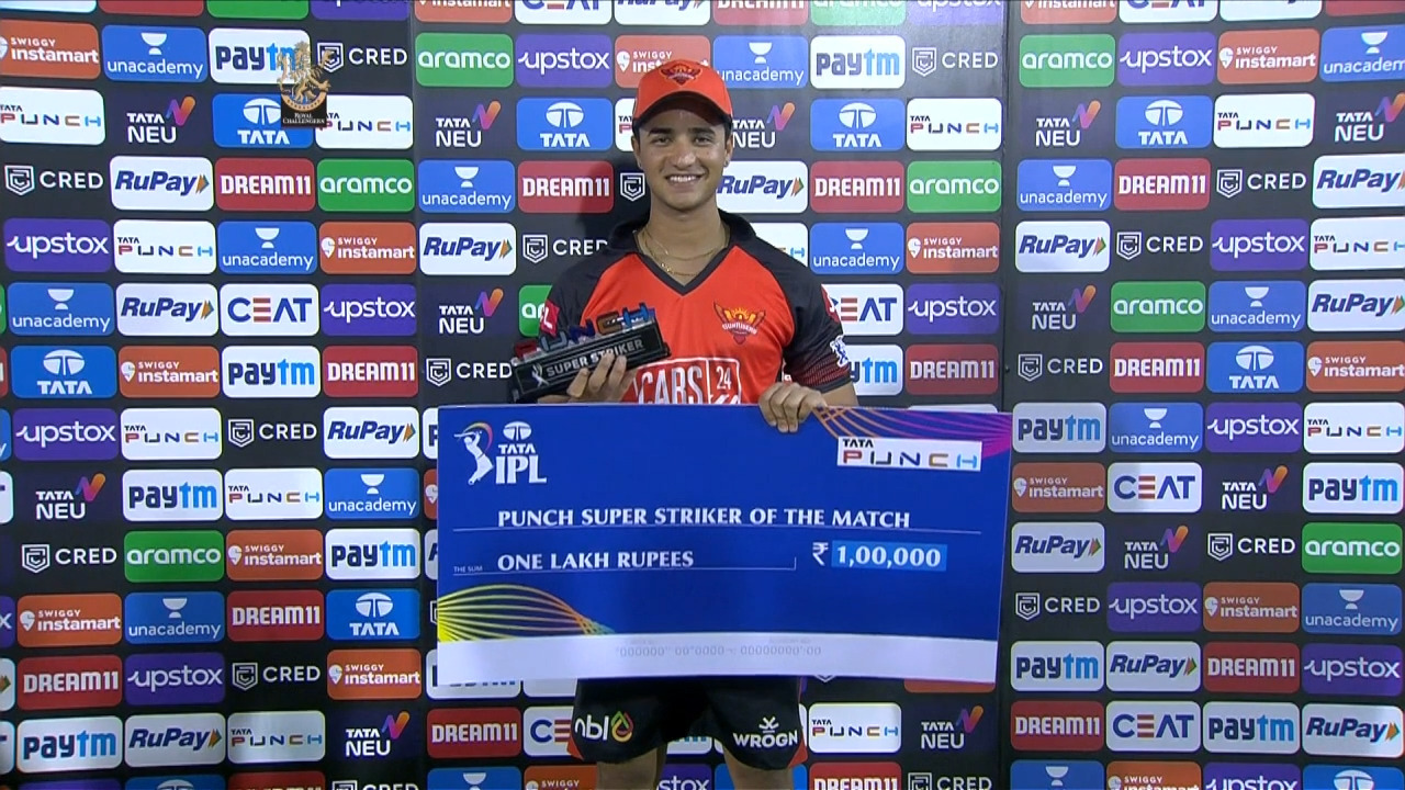 M36: RCB vs SRH – Punch Super Striker Of The Match – Abhishek Sharma