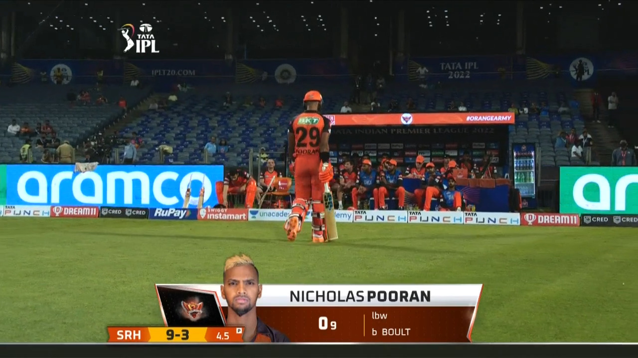 M05: SRH vs RR – Nicholas Pooran Wicket