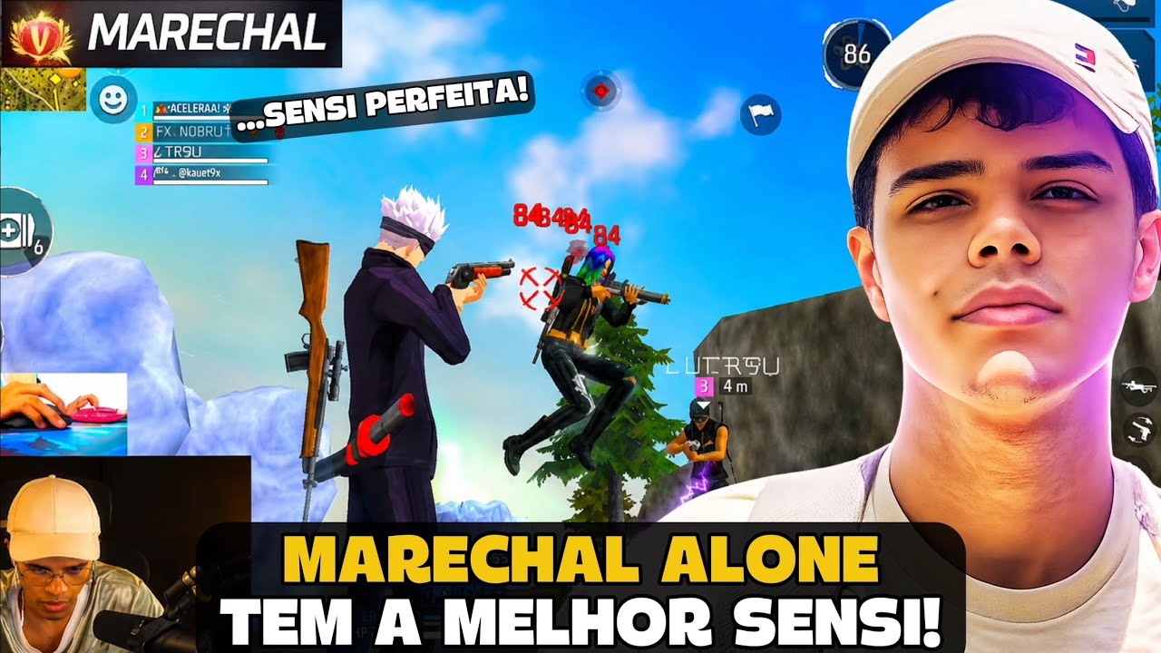 MARECHAL TEM A MELHOR SENSI E PROVOU NA RANK! FREE FIRE - MARECHAL HIGHLIGHTS