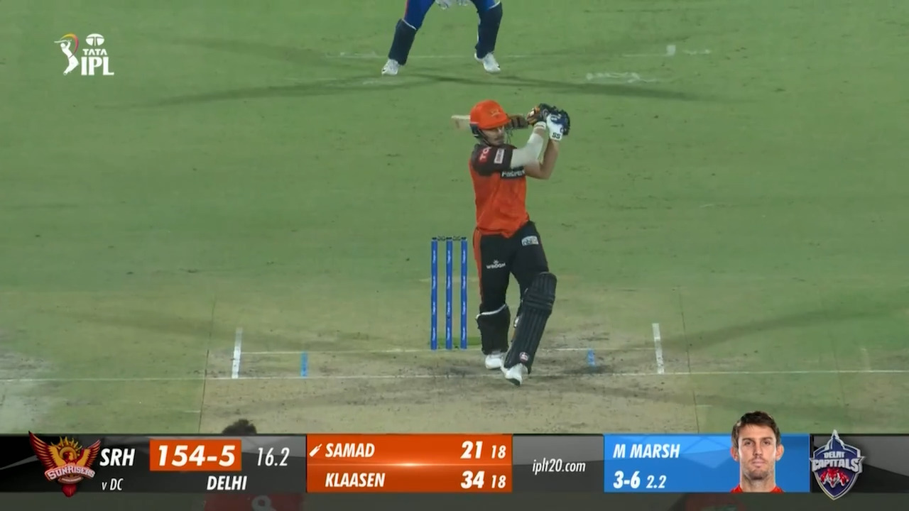 M40: DC vs SRH – Abdul Samad Six