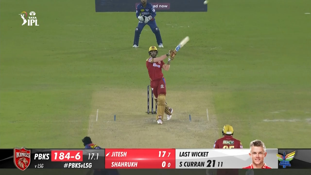 M38: PBKS vs LSG – Jitesh Sharma Six background