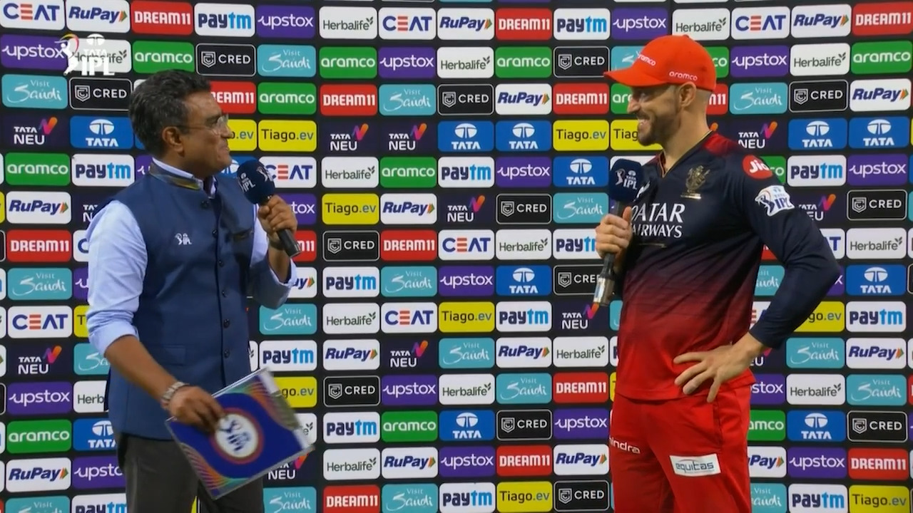 M43: LSG vs RCB – Post Match Presentation background