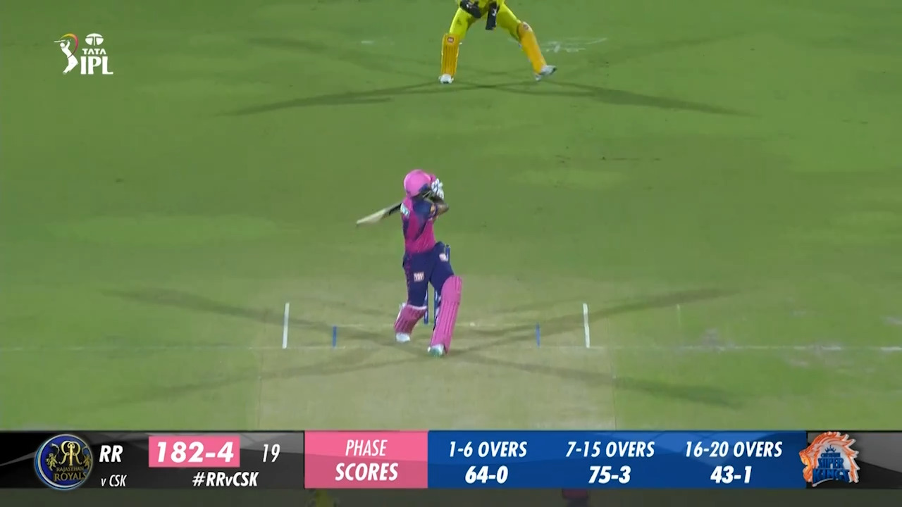 M37: RR vs CSK – Dhruv Jurel Six background