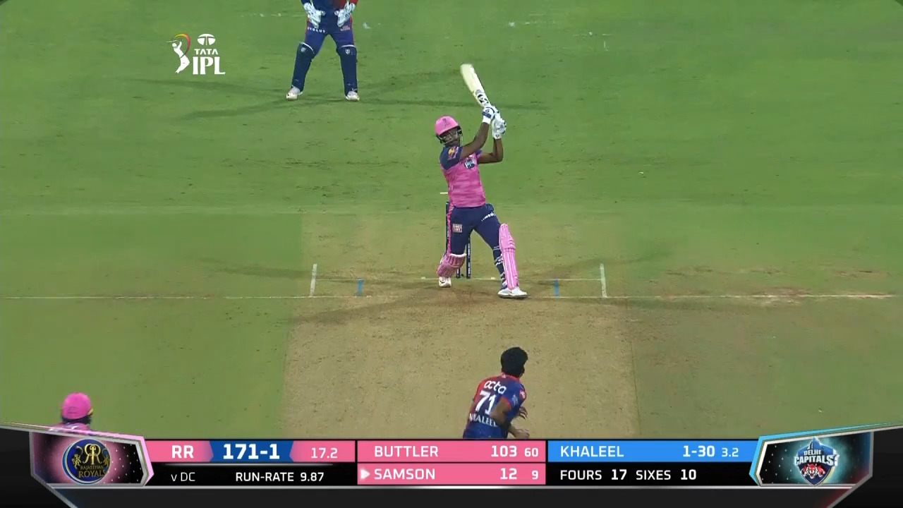 M34: DC vs RR – Sanju Samson Six