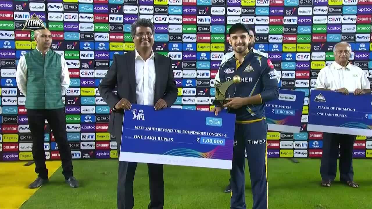M35: GT vs MI – Visit Saudi Beyond the Boundaries Longest 6 of the Match – Abhinav Manohar