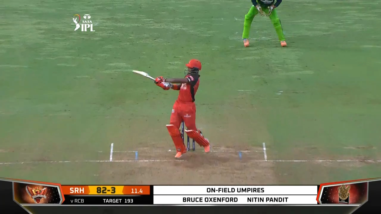 M54: SRH vs RCB – Nicholas Pooran Six background