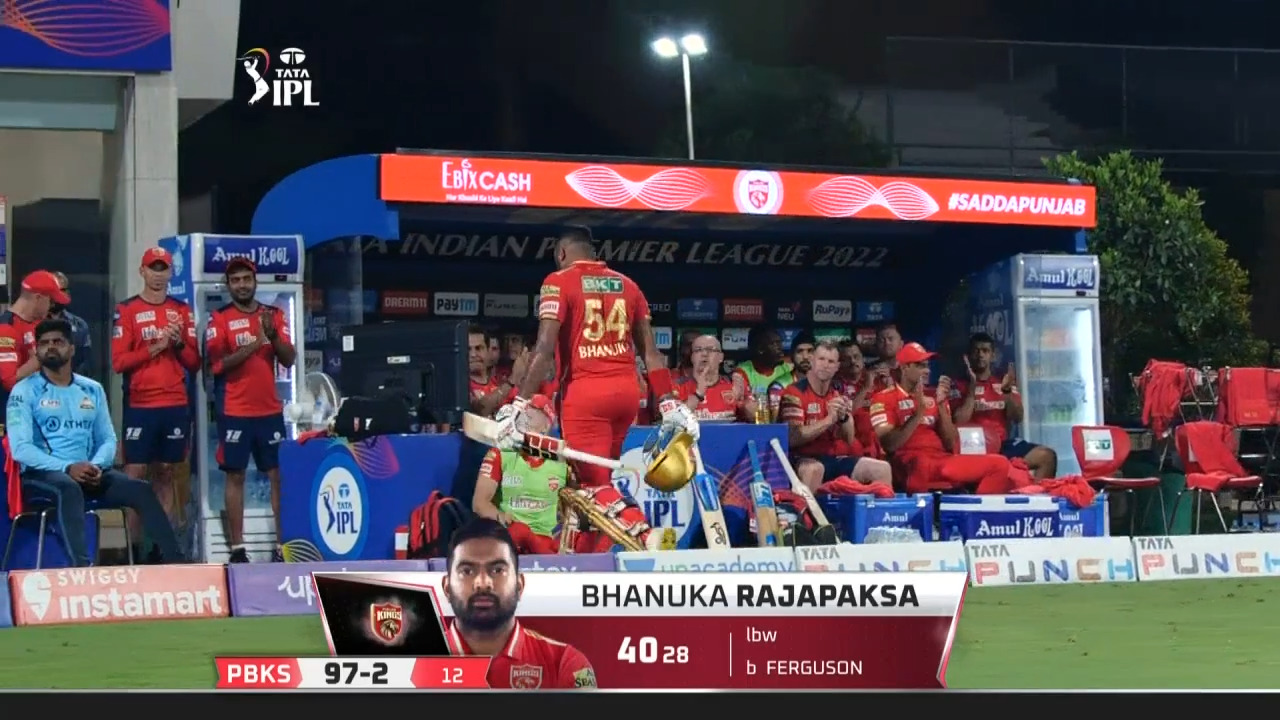 M48: GT vs PBKS – Bhanuka Rajapaksa Wicket