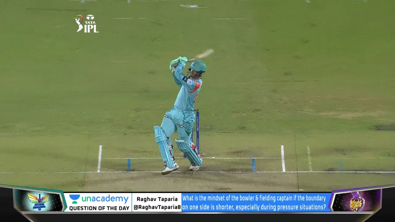 M53: LSG vs KKR – Quinton De Kock Six