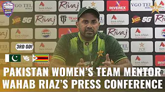 Pakistan Women’s Team Mentor Wahab Riaz’s Press Conference | Match 3 | ODI Series | M9H1K
