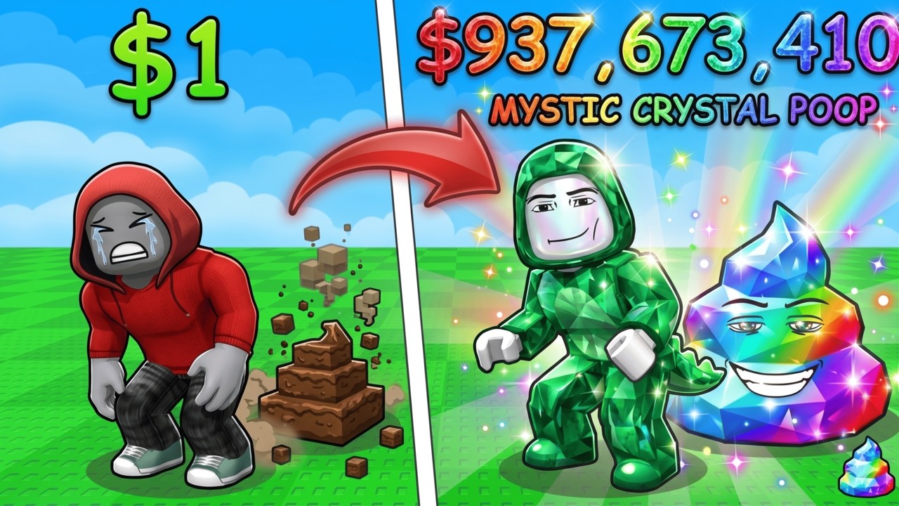 JJ and Mikey RACE to 1,000,000 LEVEL POOP in Roblox !