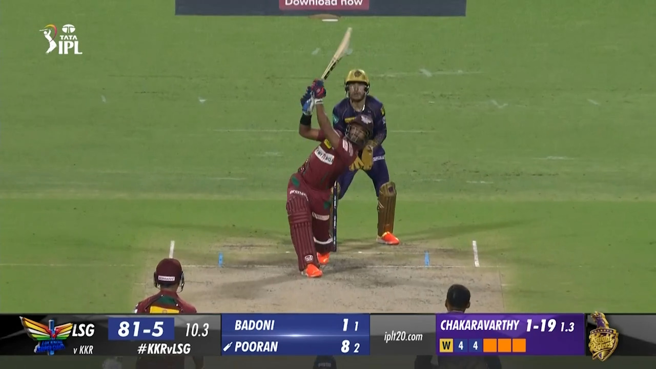 M68: KKR vs LSG – Nicholas Pooran Six