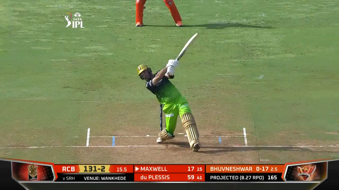 M54: SRH vs RCB – Glenn Maxwell Six