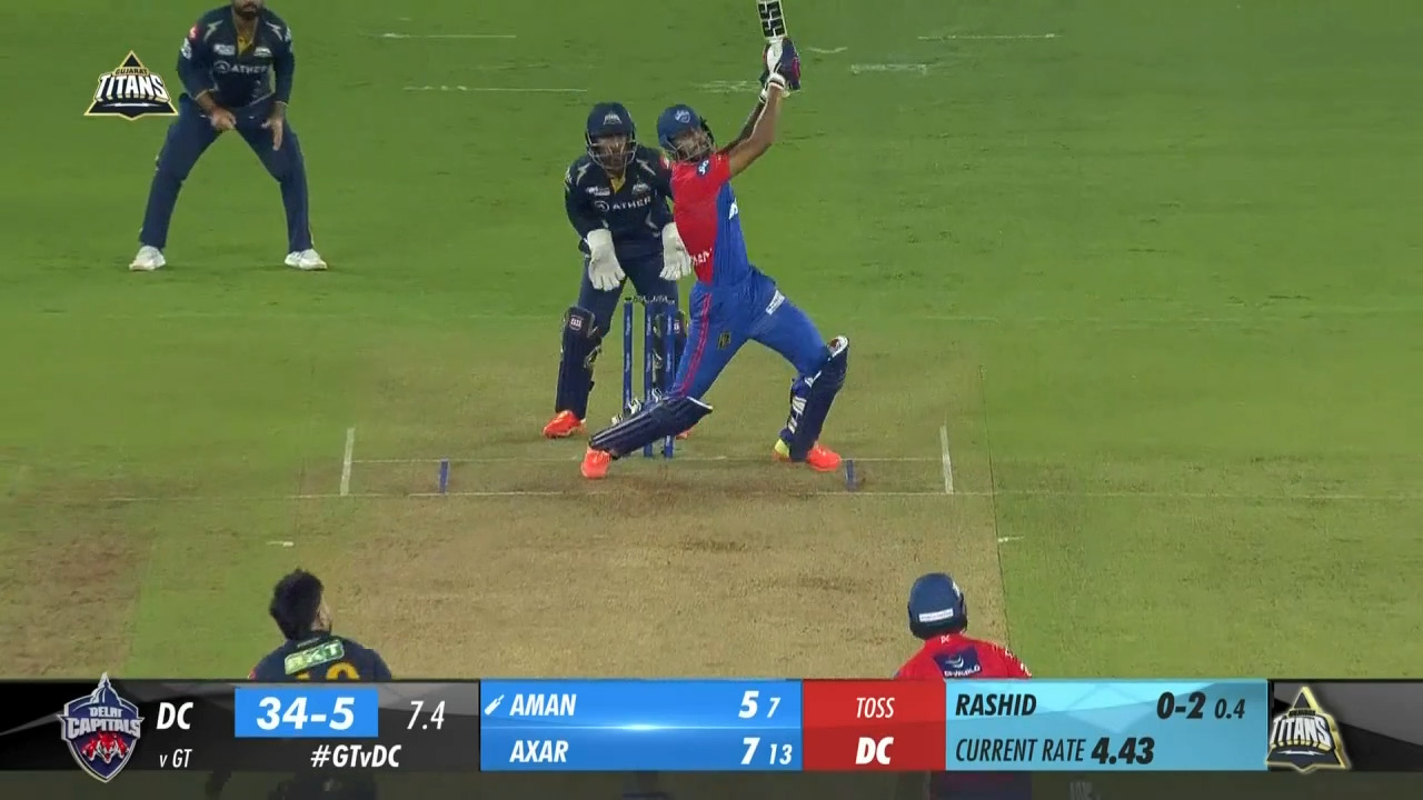 M44: GT vs DC – Aman Khan Six background