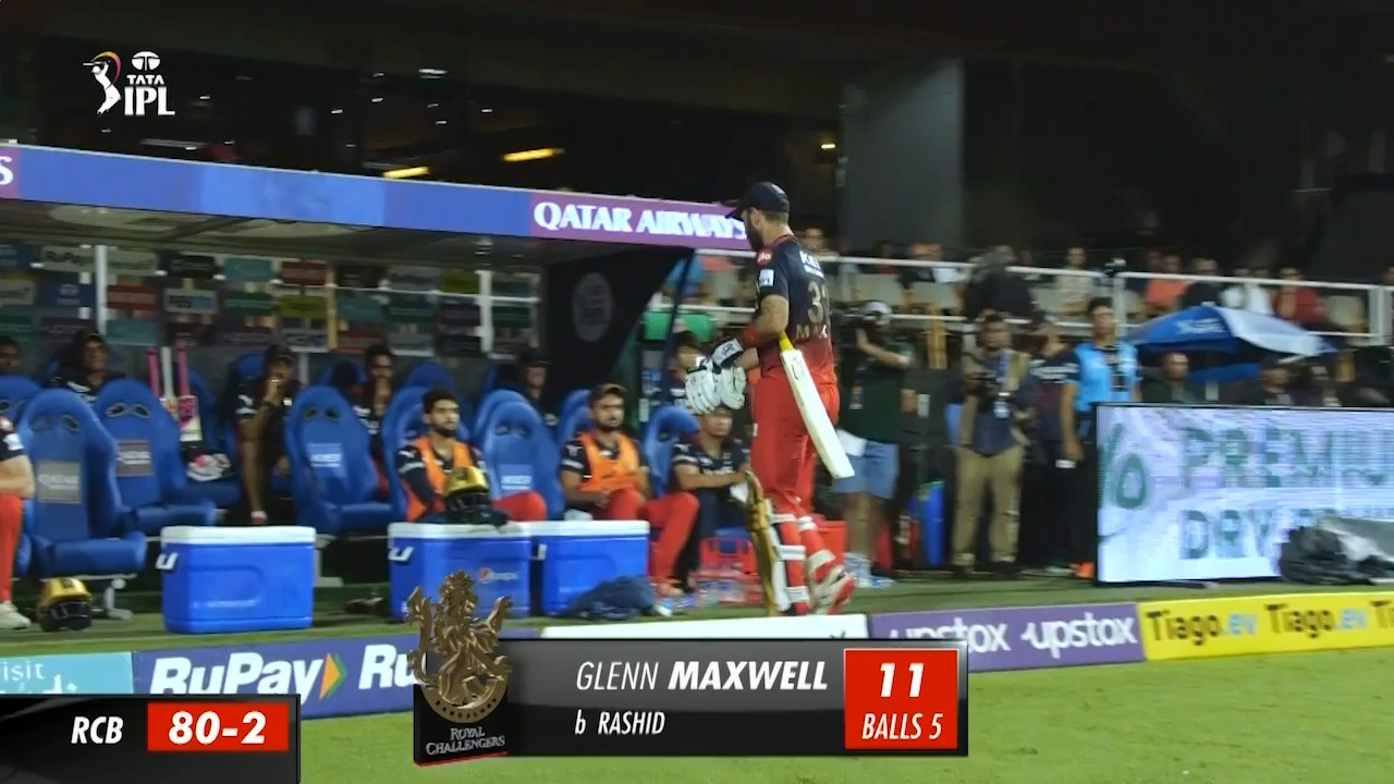 M70: RCB vs GT – Glenn Maxwell Wicket