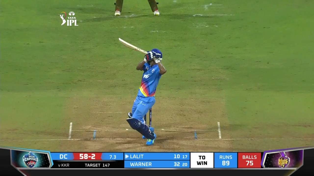 M41: DC vs KKR – Lalit Yadav Six background