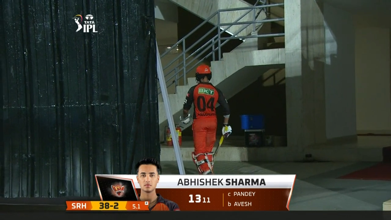 M12: SRH vs LSG – Abhishek Sharma Wicket