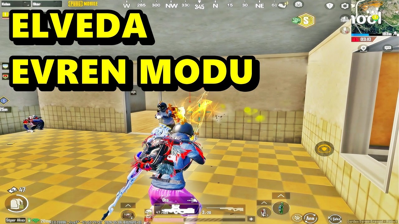 ELVEDA EVREN MODU ! BU MOD BİRDAHA GELMEYECEK HARİKA MAÇ BATUR GAME SOLO SQUAD PUBG MOBİLE