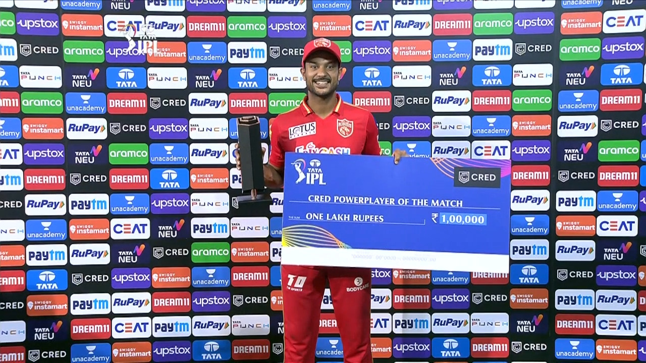 M03: PBKS vs RCB – CRED power player of the match – Mayank Agarwal