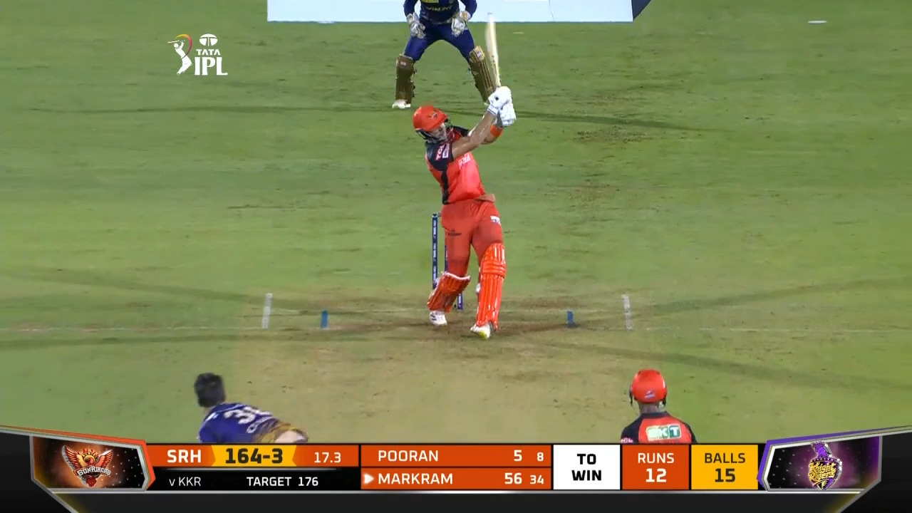 M25: SRH vs KKR – Aiden Markram Six