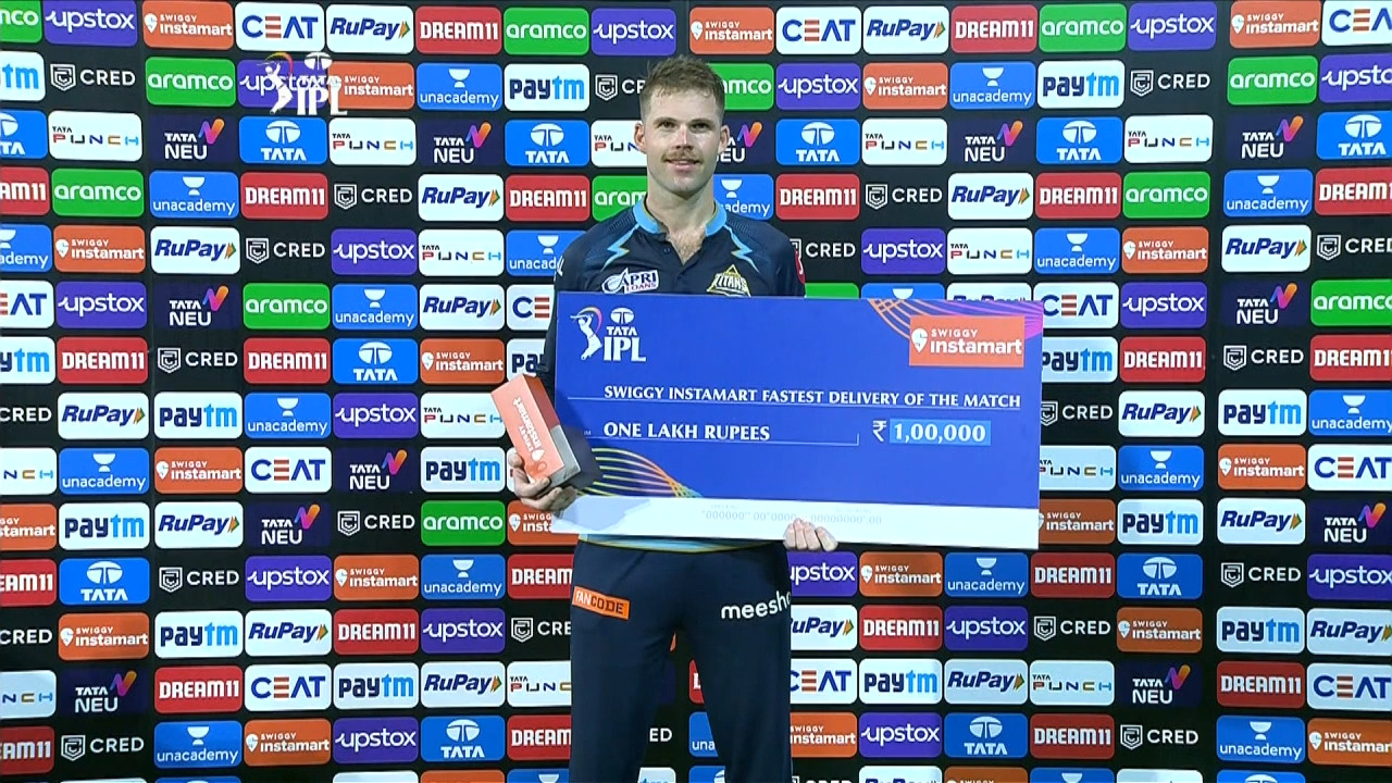 M24: RR vs GT – Swiggy Instamart fastest Delivery of the Match – Lockie Ferguson