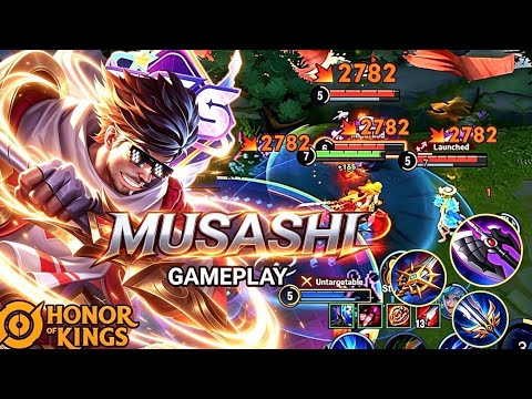 Musashi Solo Rank Gameplay🔥 | Honor Of Kings #hok