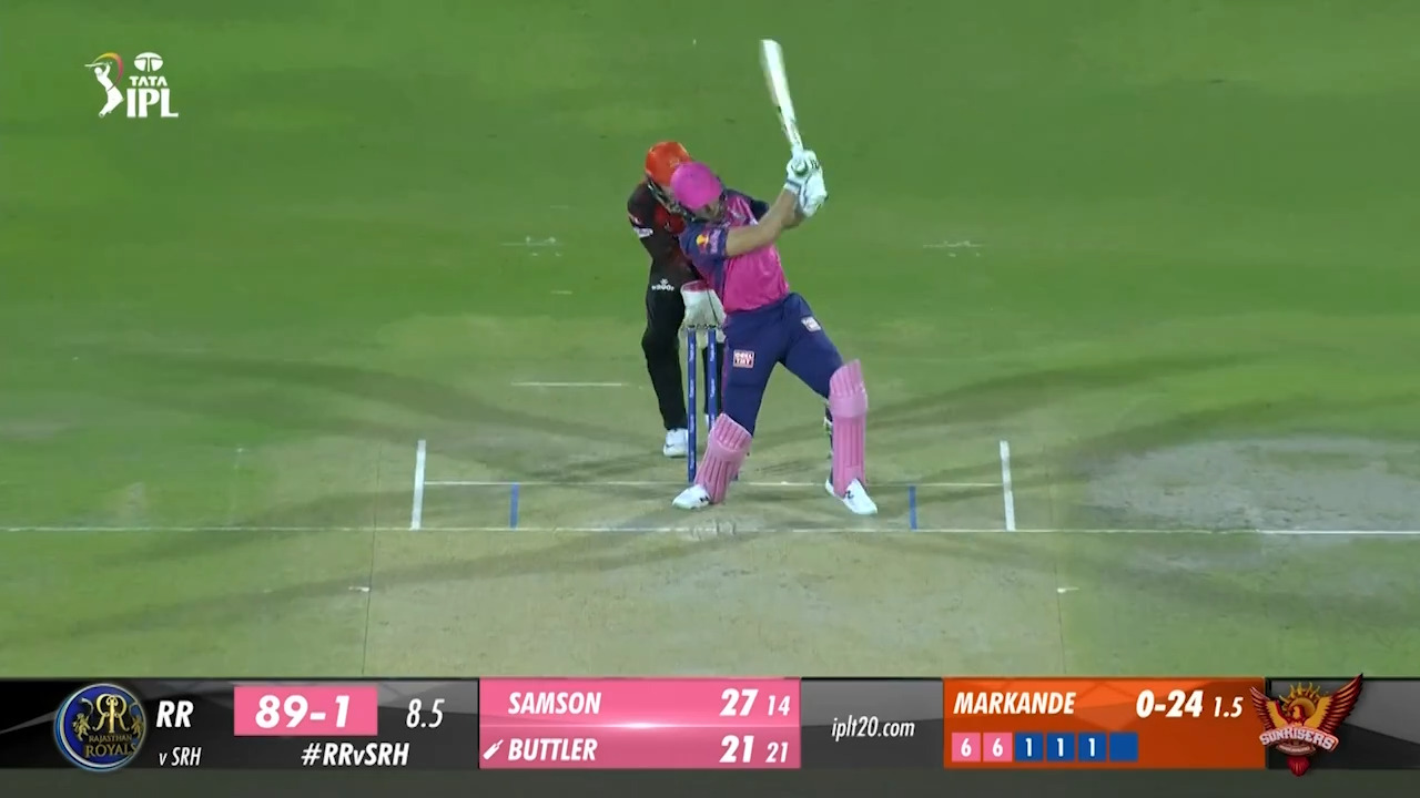 M52: RR vs SRH – Jos Buttler Six