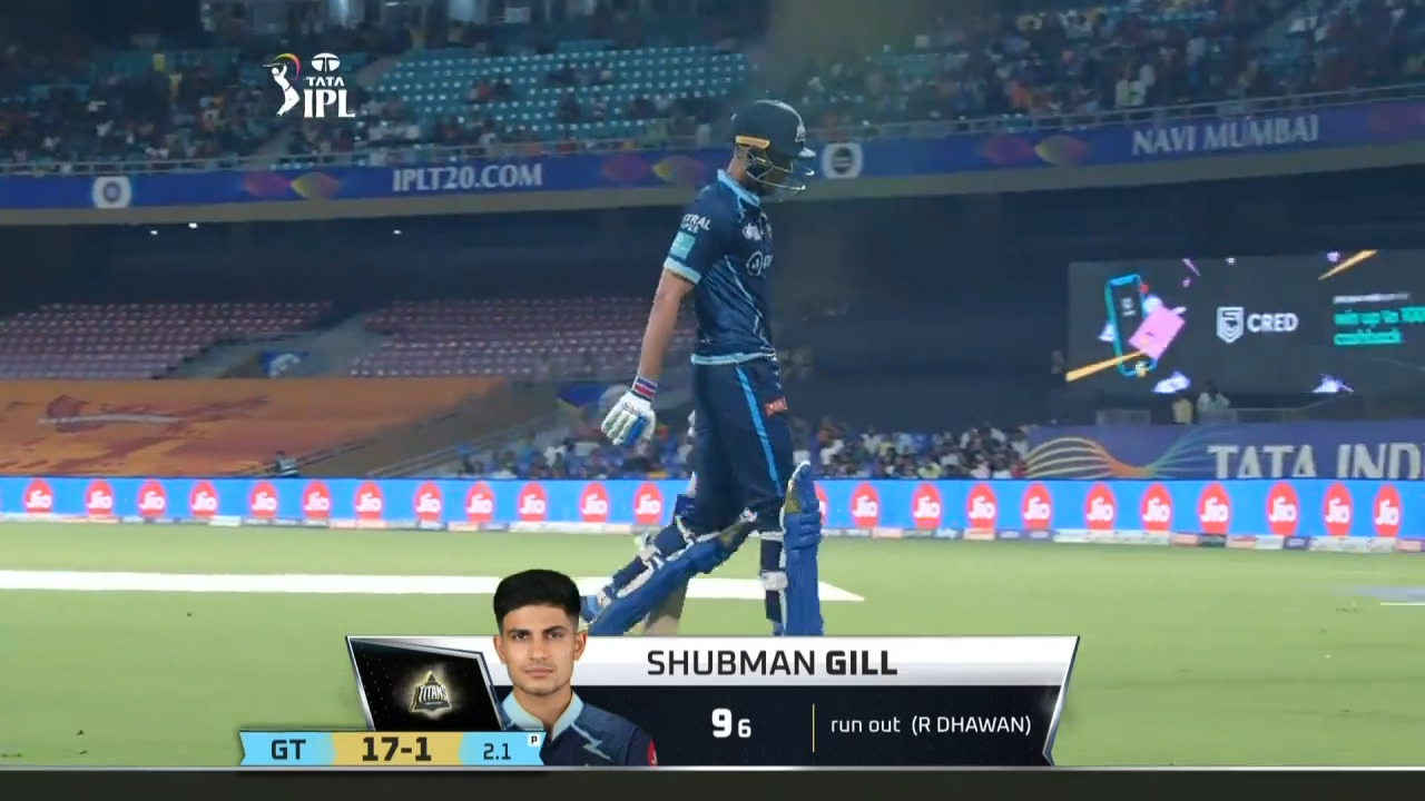 M48: GT vs PBKS – Shubman Gill Wicket