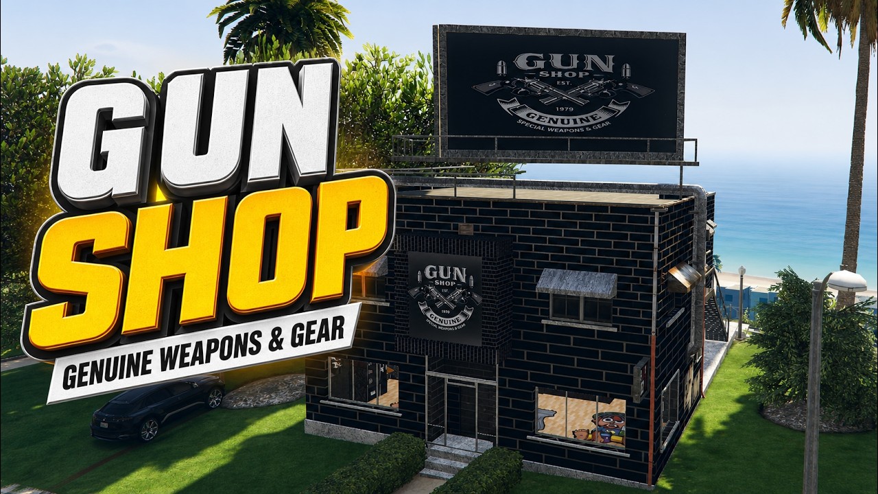 Fivem Gun Shop_ MLO/YMAP Gun Shop _ Realistic Gun Shop MLO | Weapon Store Interior for FiveM RP