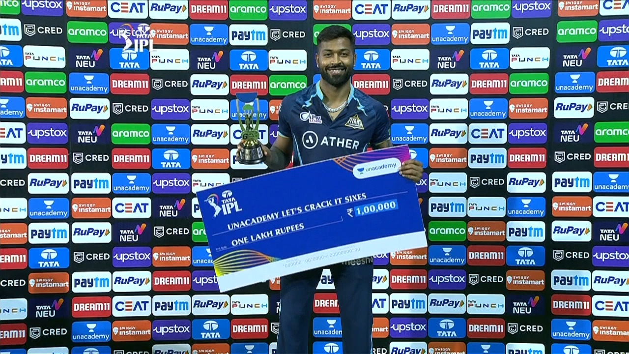 M24: RR vs GT – Unacademy Let's Crack It Sixes of the Match – Hardik Pandya