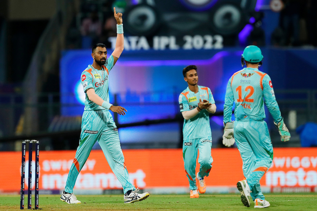 Krunal Pandya’s impressive 3/19 against MI
